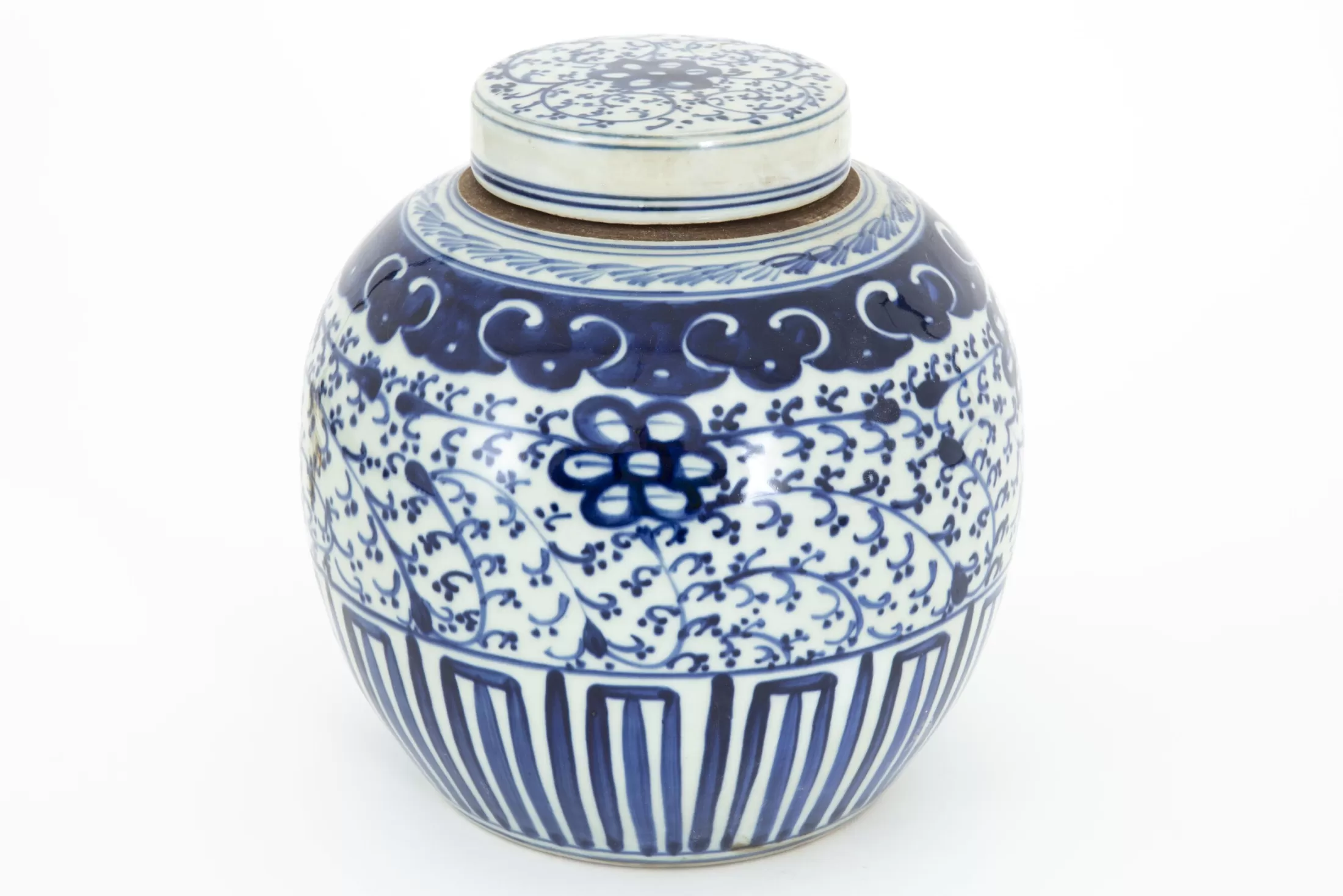 Flamant Decoratie | Redding, Potiche, Blauw/Wit