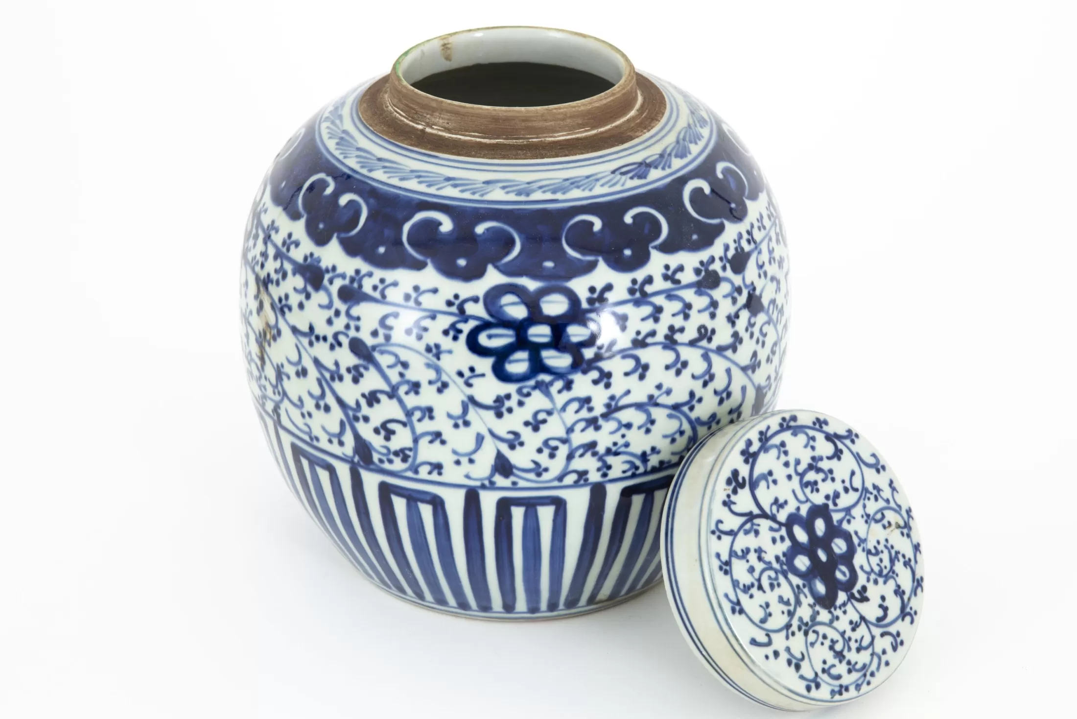 Flamant Decoratie | Redding, Potiche, Blauw/Wit