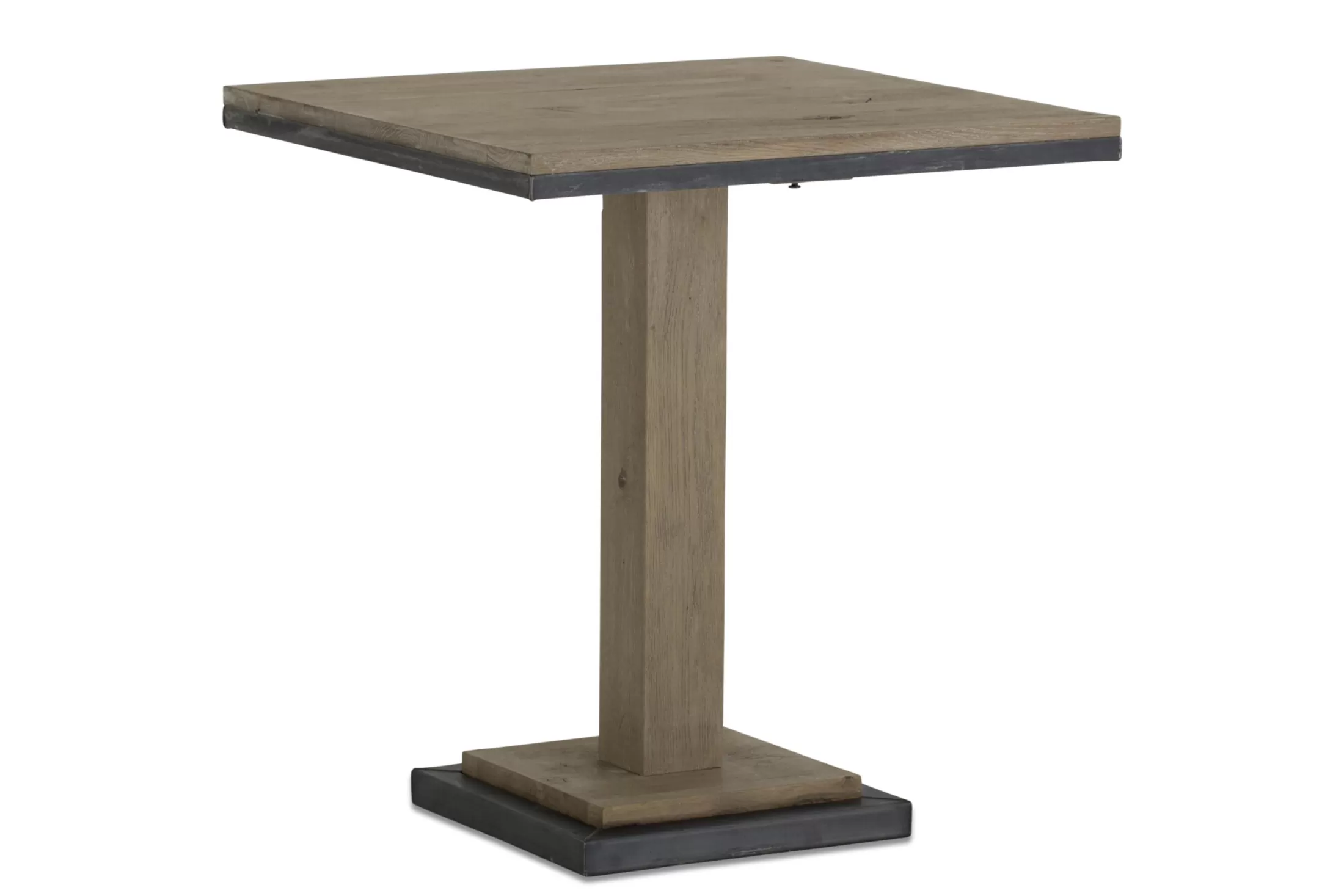 Flamant Eettafels | Renders, Bistrotafel, Verweerd Eiken En Ijzer, 80 Cm