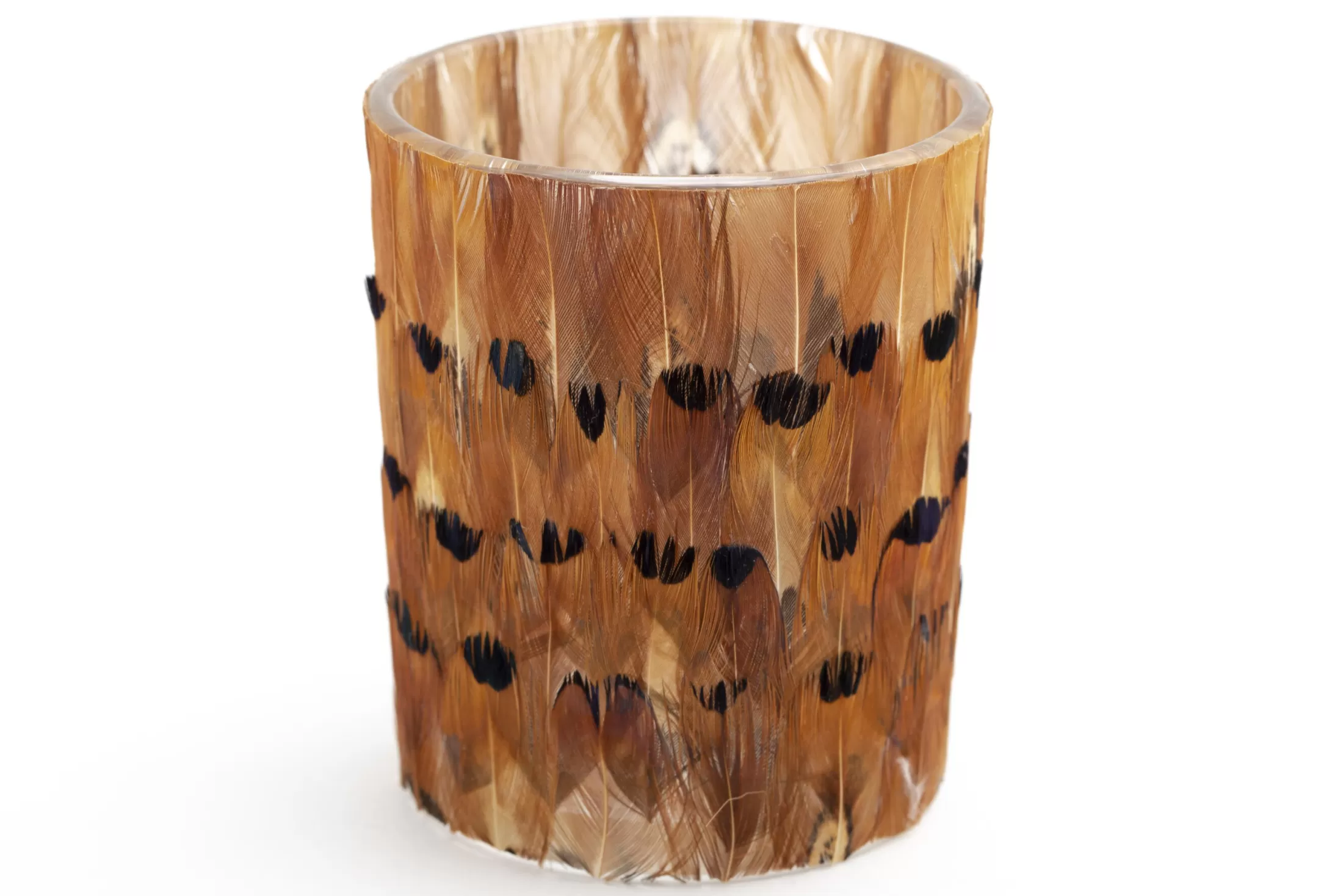 Flamant Decoratie | Sterling, Theelichthouder, Veren, L