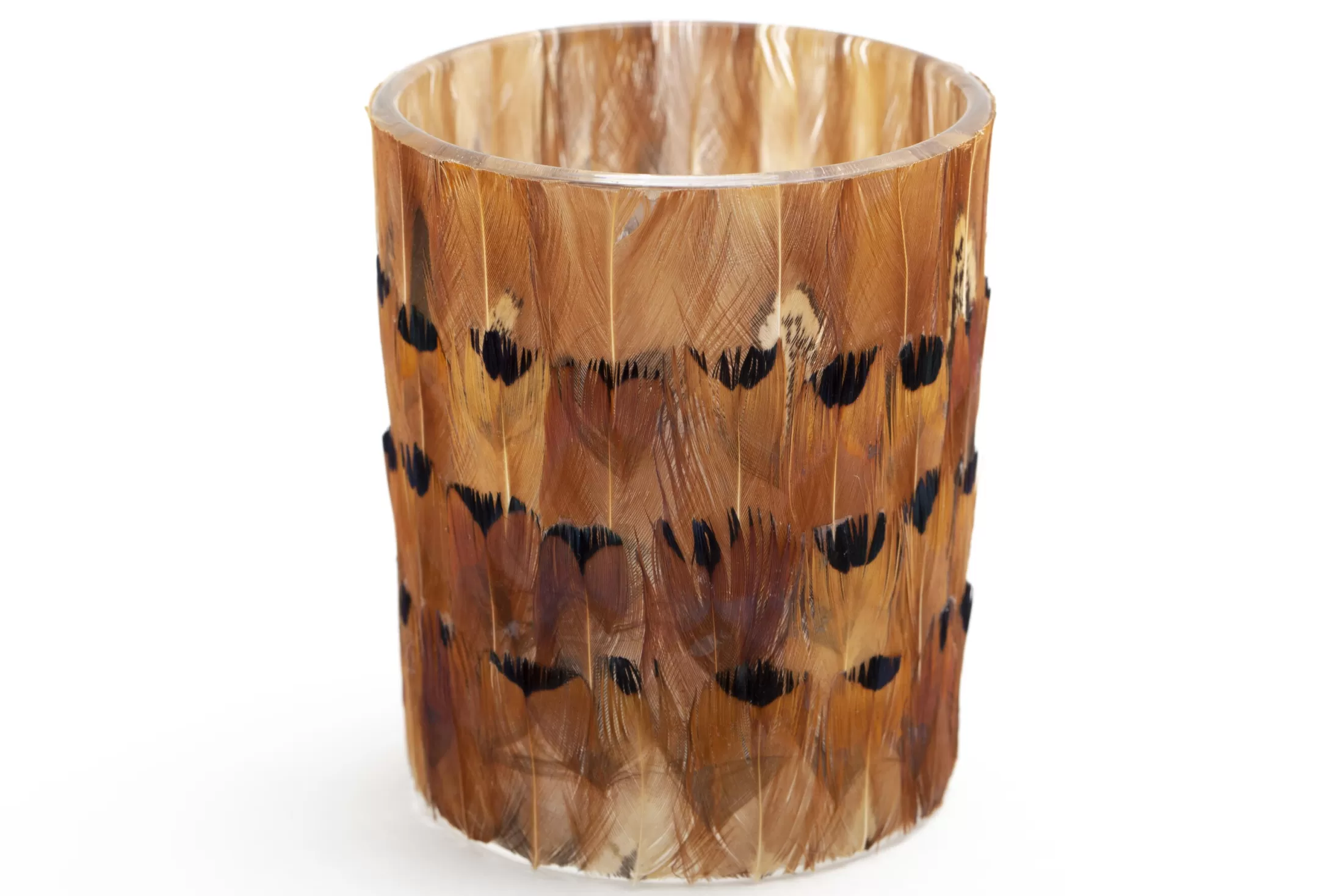 Flamant Decoratie | Sterling, Theelichthouder, Veren, L