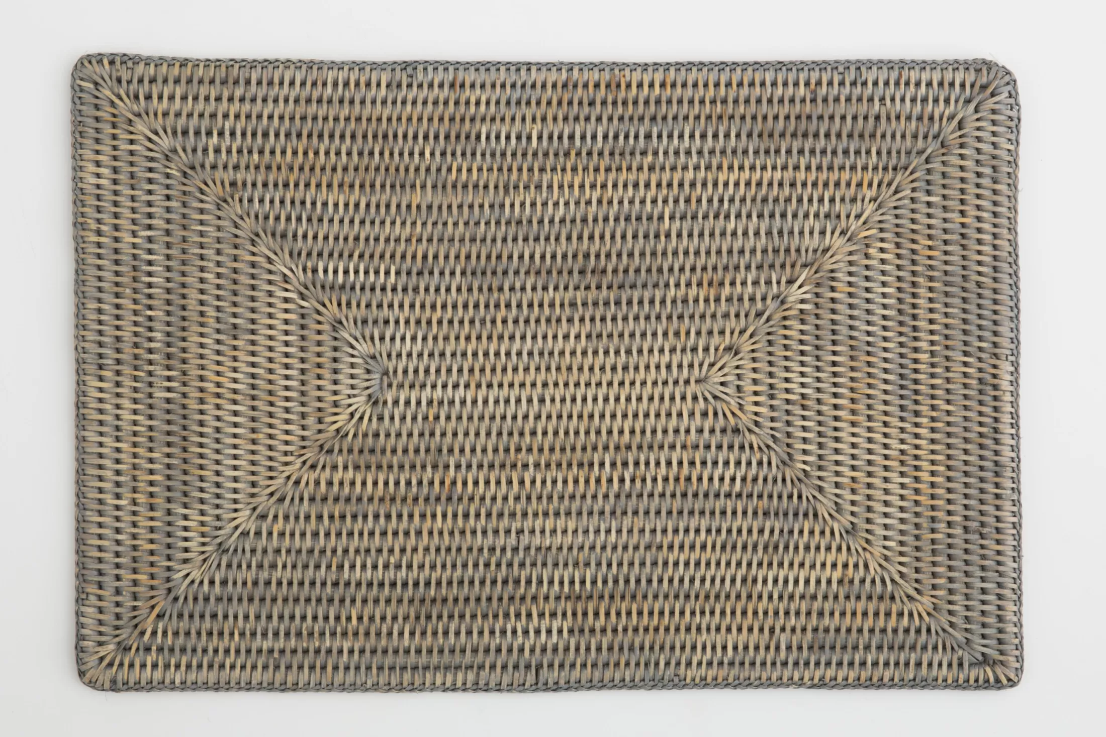 Flamant Eetkamer- En Keukentextiel | Togo, Placemat, Riet, Grijs, Rechthoekig