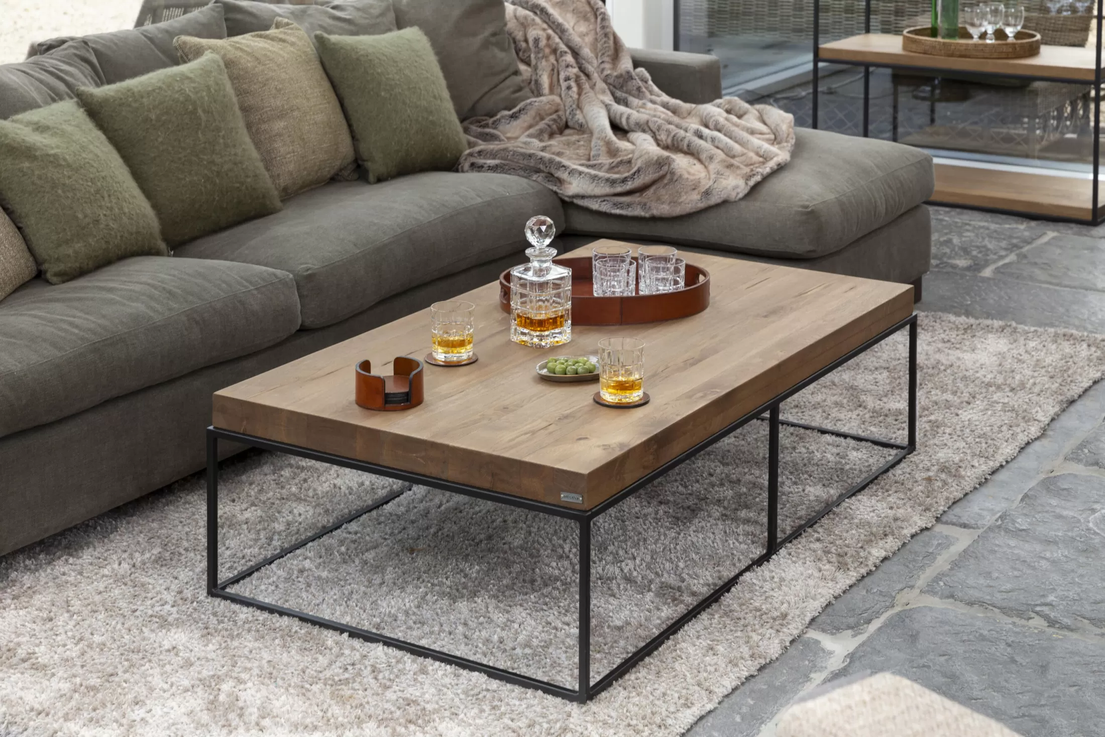 Flamant Koffie Tafels | Urban, Salontafel, Eiken En Metaal, Lichtbruin