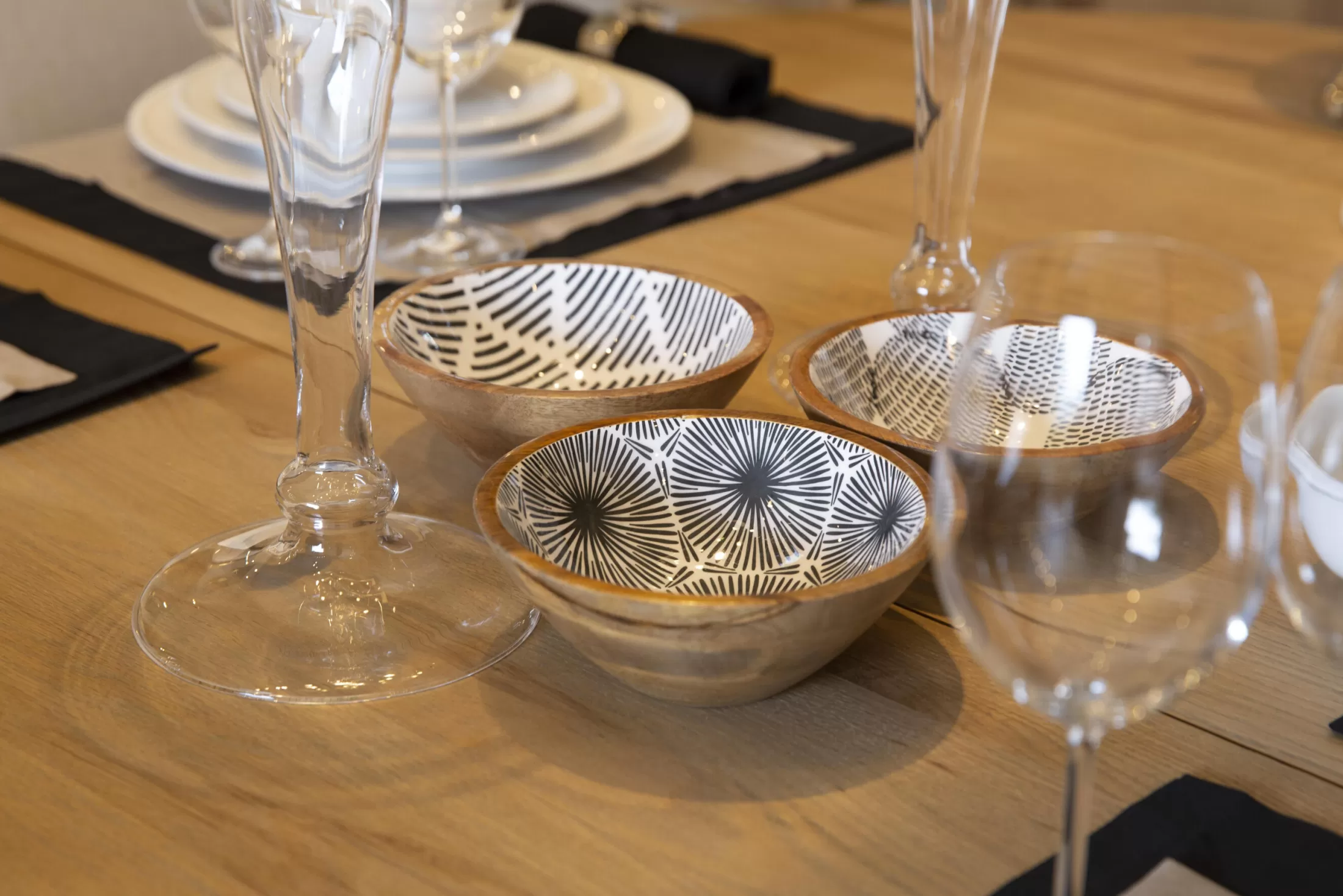Flamant Decoratie | Veralie, Kom, Hout, Model 1